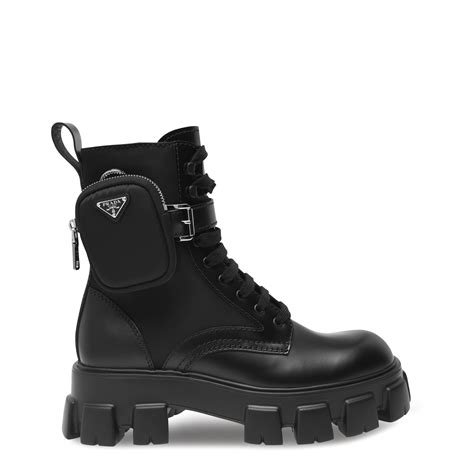 black and orange prada boots|all black prada boots.